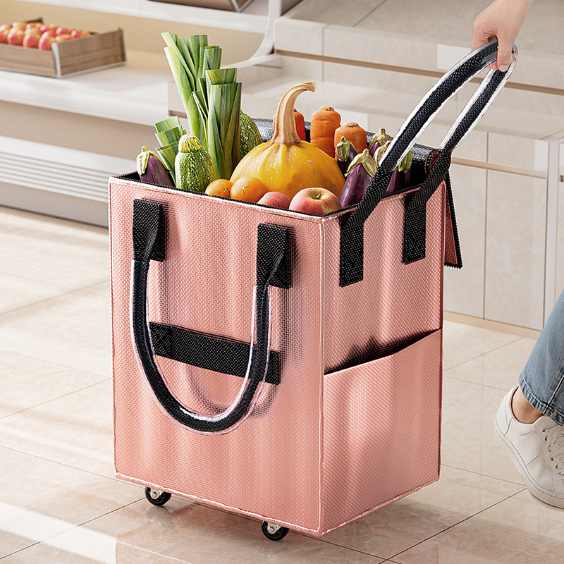 Sports Equipment Cart On Wheels - Chariot de courses pliable à 4