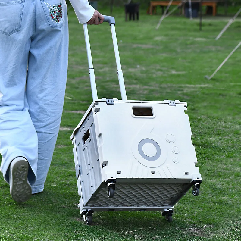 Sports Equipment Cart On Wheels - Chariot de courses portable, chariot de
