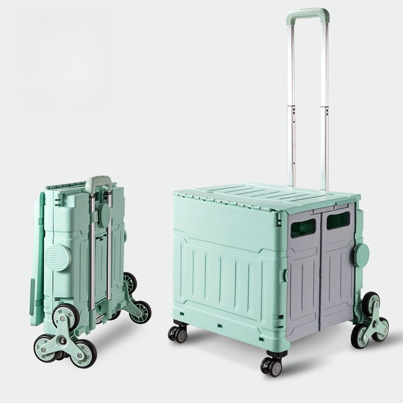 Sports Equipment Cart On Wheels - Chariot de courses pliable pour supermarché