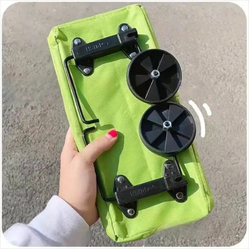 Sports Equipment Cart On Wheels - Chariot de courses portable pliable à