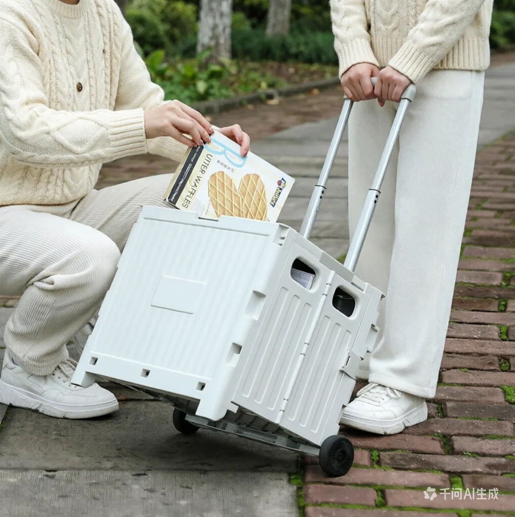 Chariot de courses pliable ave - Sports Equipment Cart On Wheels avis et prix
