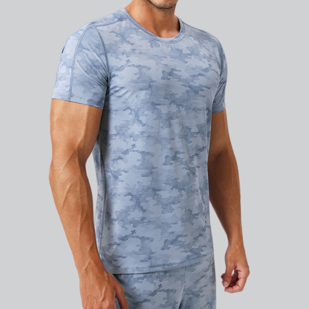 T-shirt à col rond pour hommes - Sports Equipment Logos avis et prix