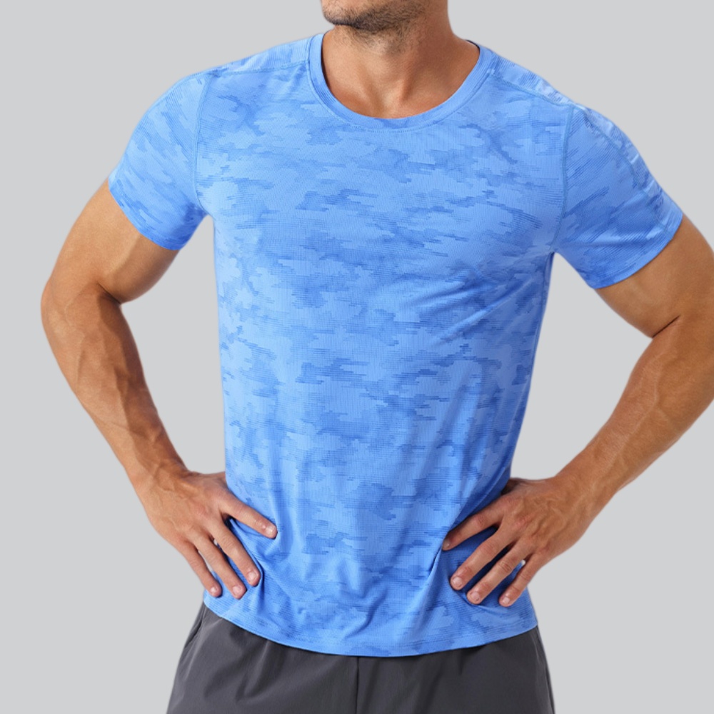 T-shirt à col rond pour hommes - Sports Equipment Logos avis et prix