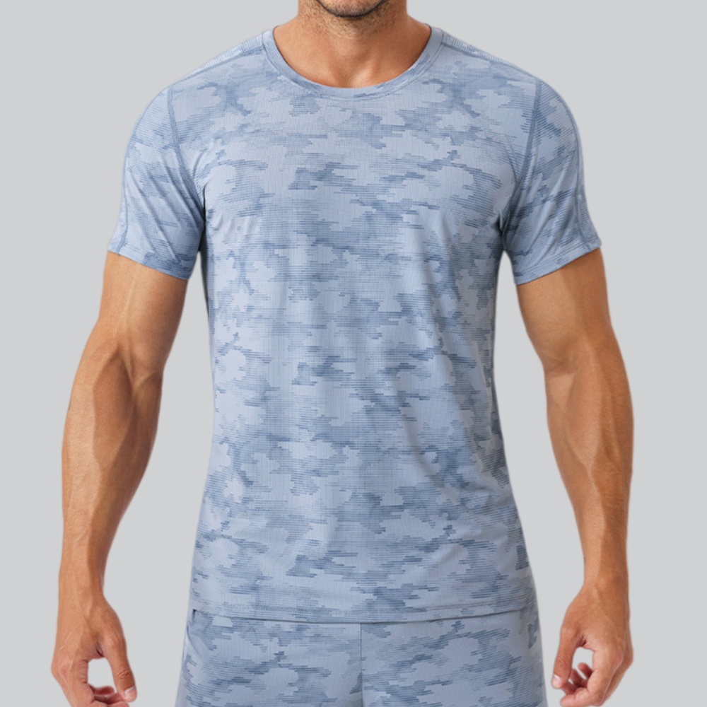 T-shirt à col rond pour hommes - Sports Equipment Logos avis et prix