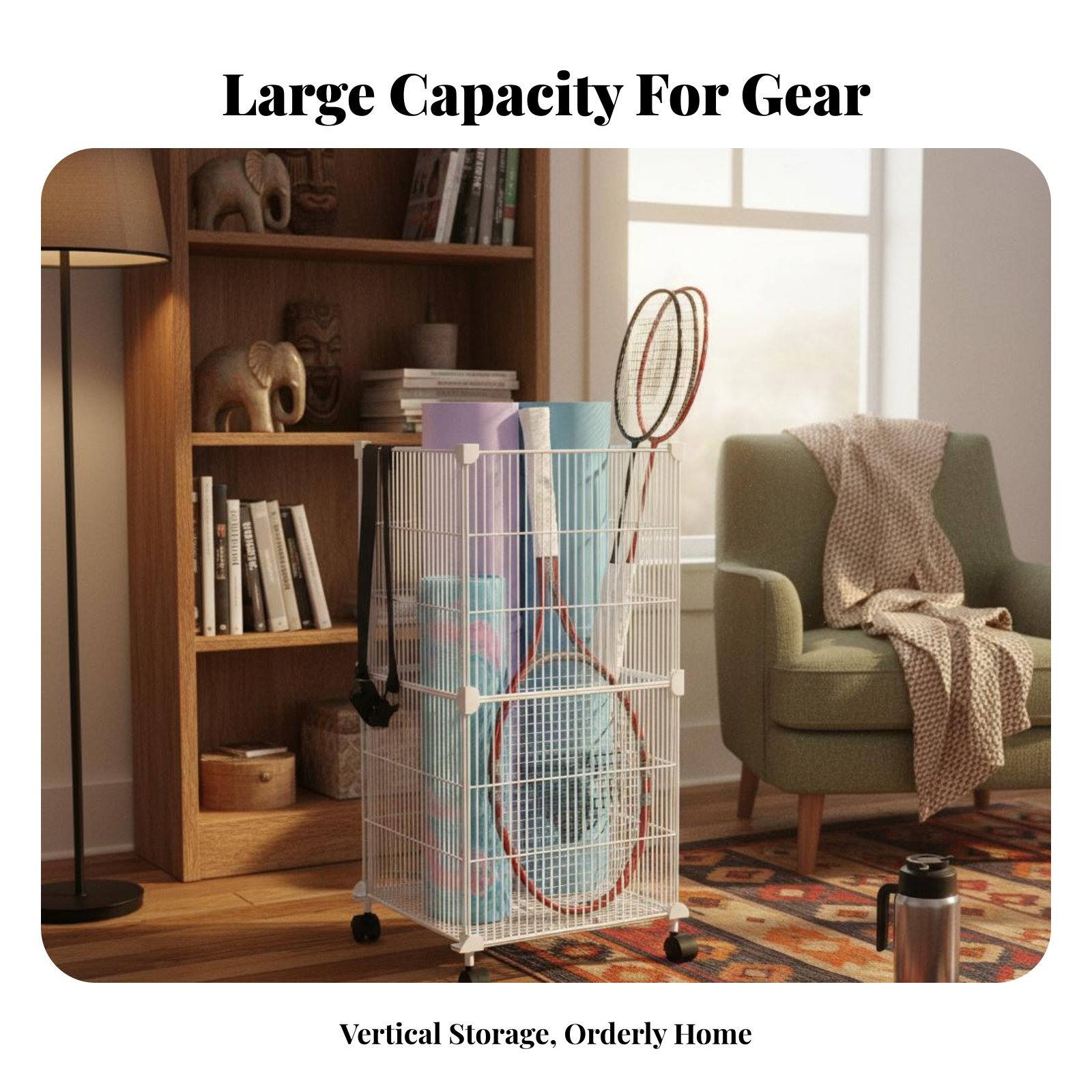 Chariot de rangement pour équi - Sports Equipment Cart On Wheels avis et prix