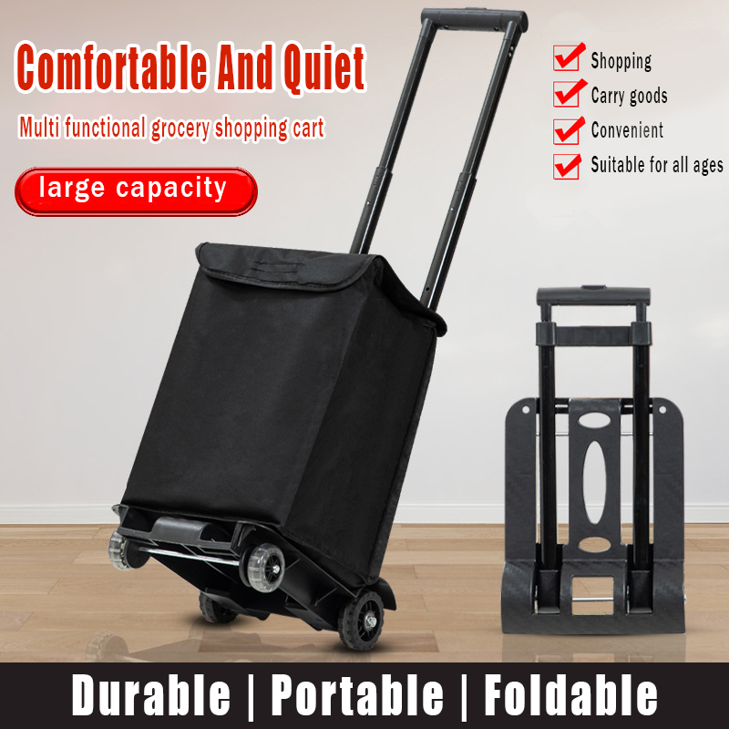 Chariot de courses pliable à 2 - Sports Equipment Cart On Wheels avis et prix