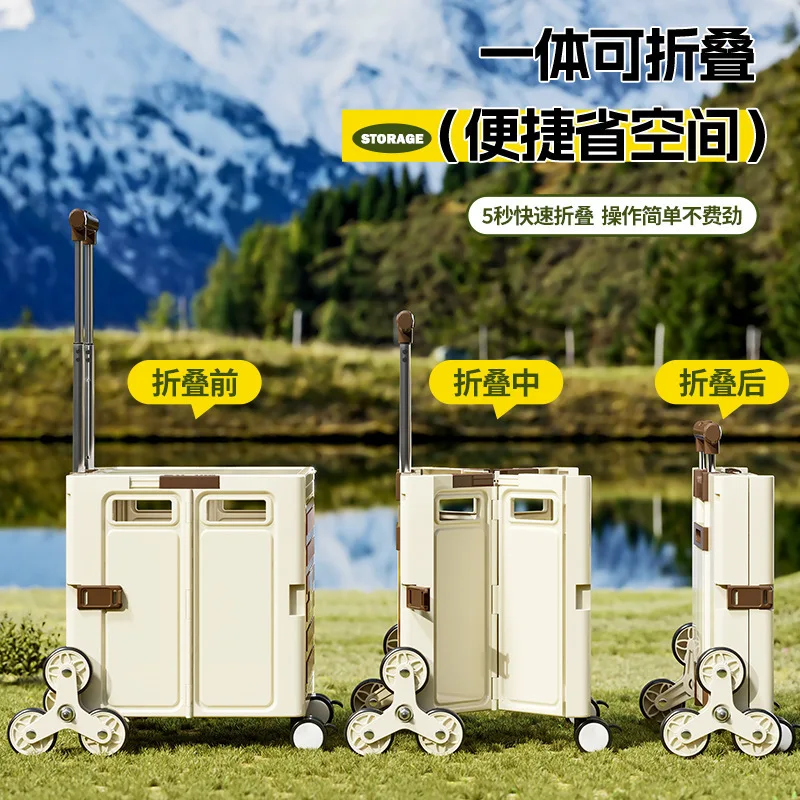 Caddie de courses pliable, lég - Sports Equipment Cart On Wheels avis et prix
